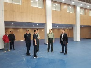 董事长许宝平视察部队工地